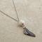 Lava Bead with Wing Dangle Necklace